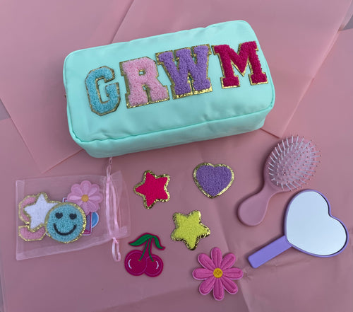 Pamper Pouch DIY Patch Kit (with Hairbrush & Mirror)