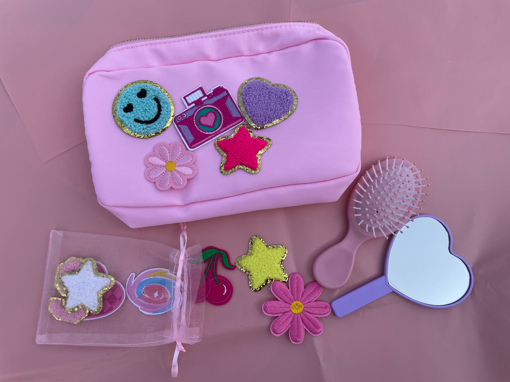 Pamper Pouch DIY Patch Kit (with Hairbrush & Mirror)